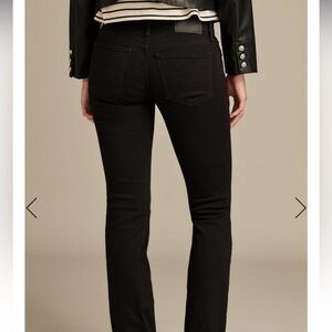 Lucky Mid Rise Sweet Straight Jeans Black 4/27 R